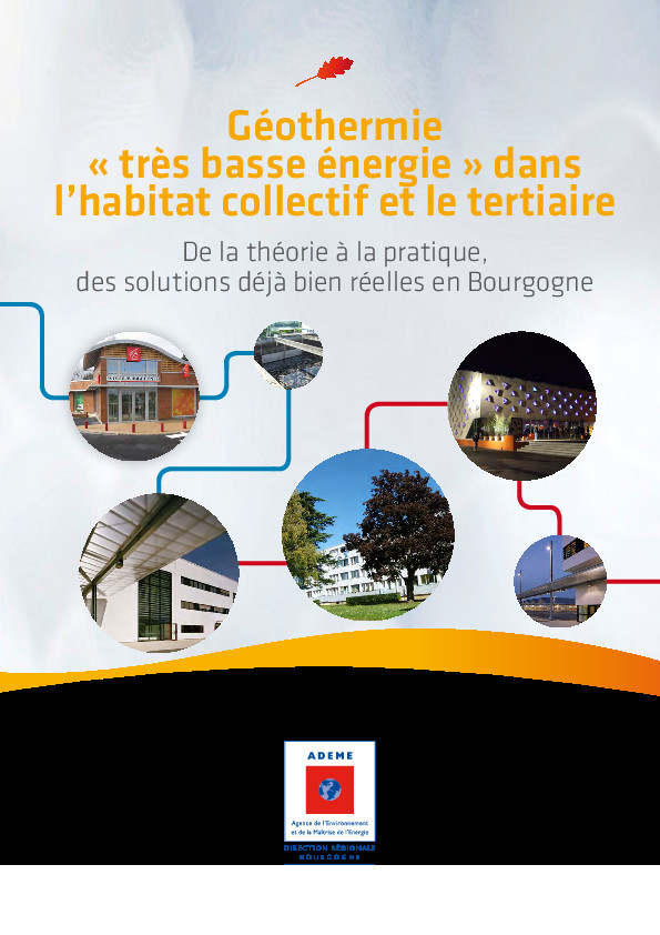 Géothermie « très basse énergie » dans l’habitat collectif et le tertiaire